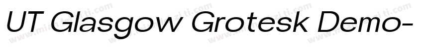 UT Glasgow Grotesk Demo字体转换